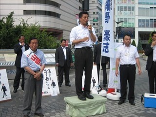 2013年7月8日　細野幹事長街頭演説